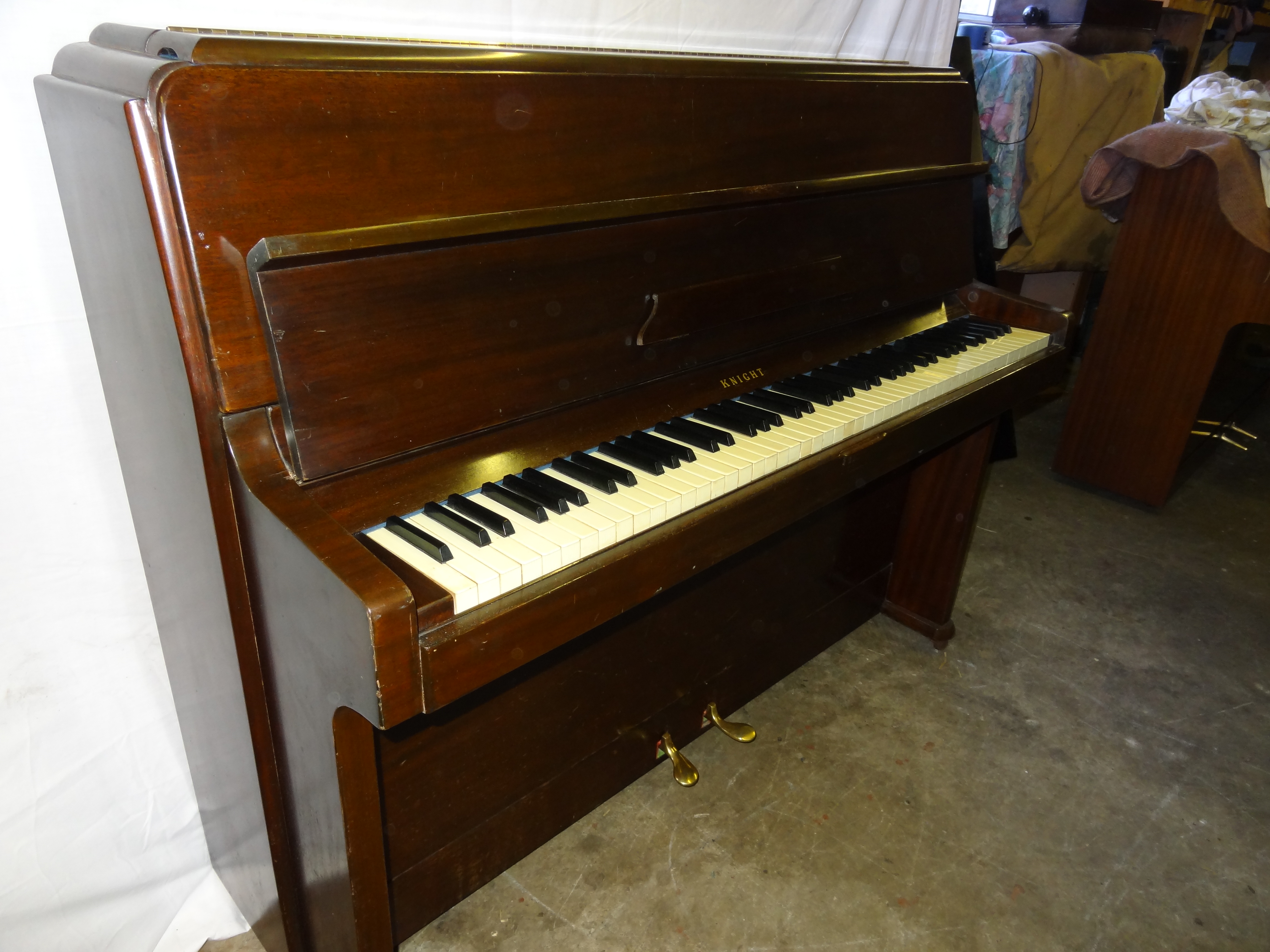 Knight Upright Piano in Mahogany Case 8