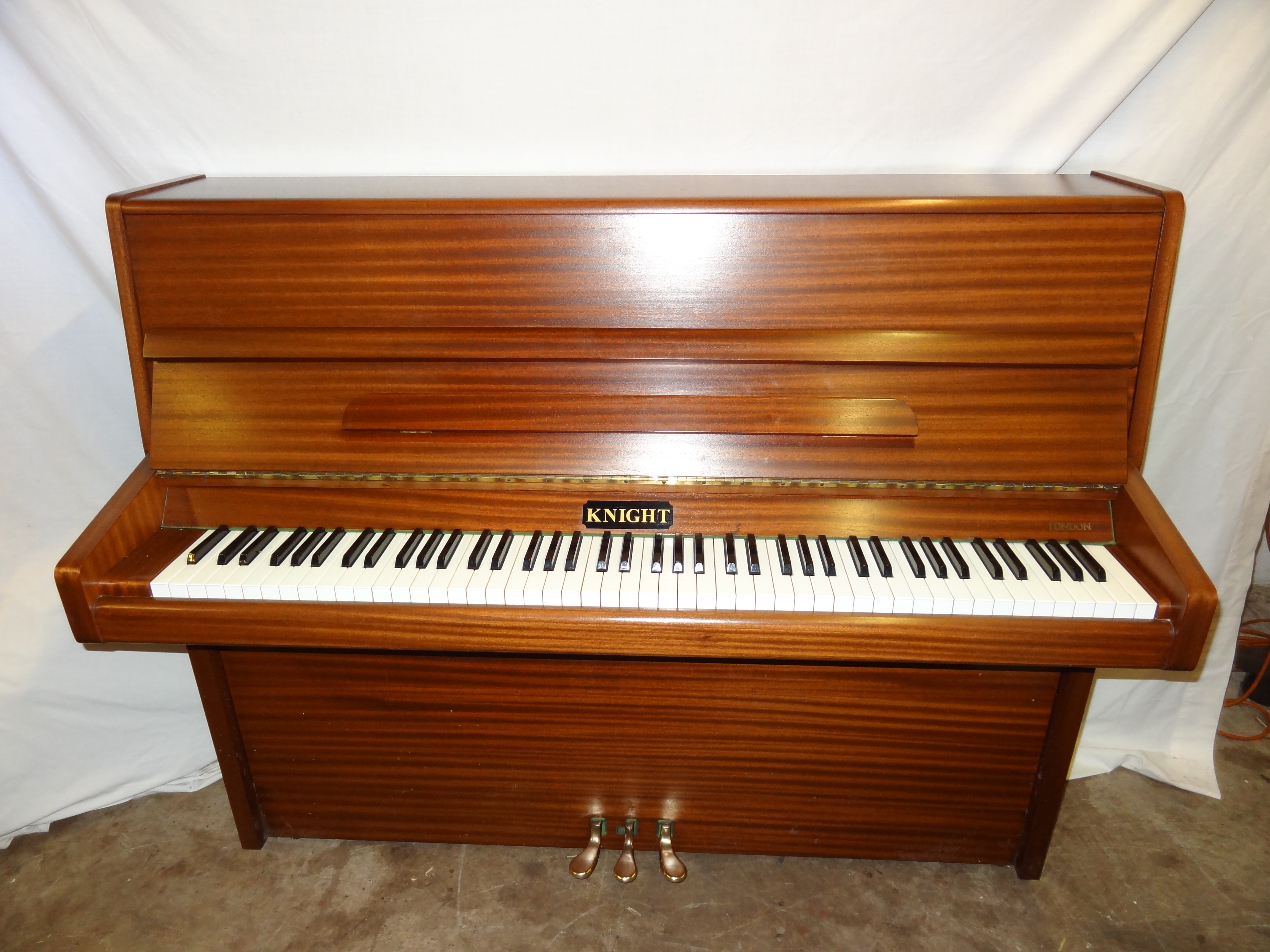 Knight K10 Upright Piano in Mahogany Case 2
