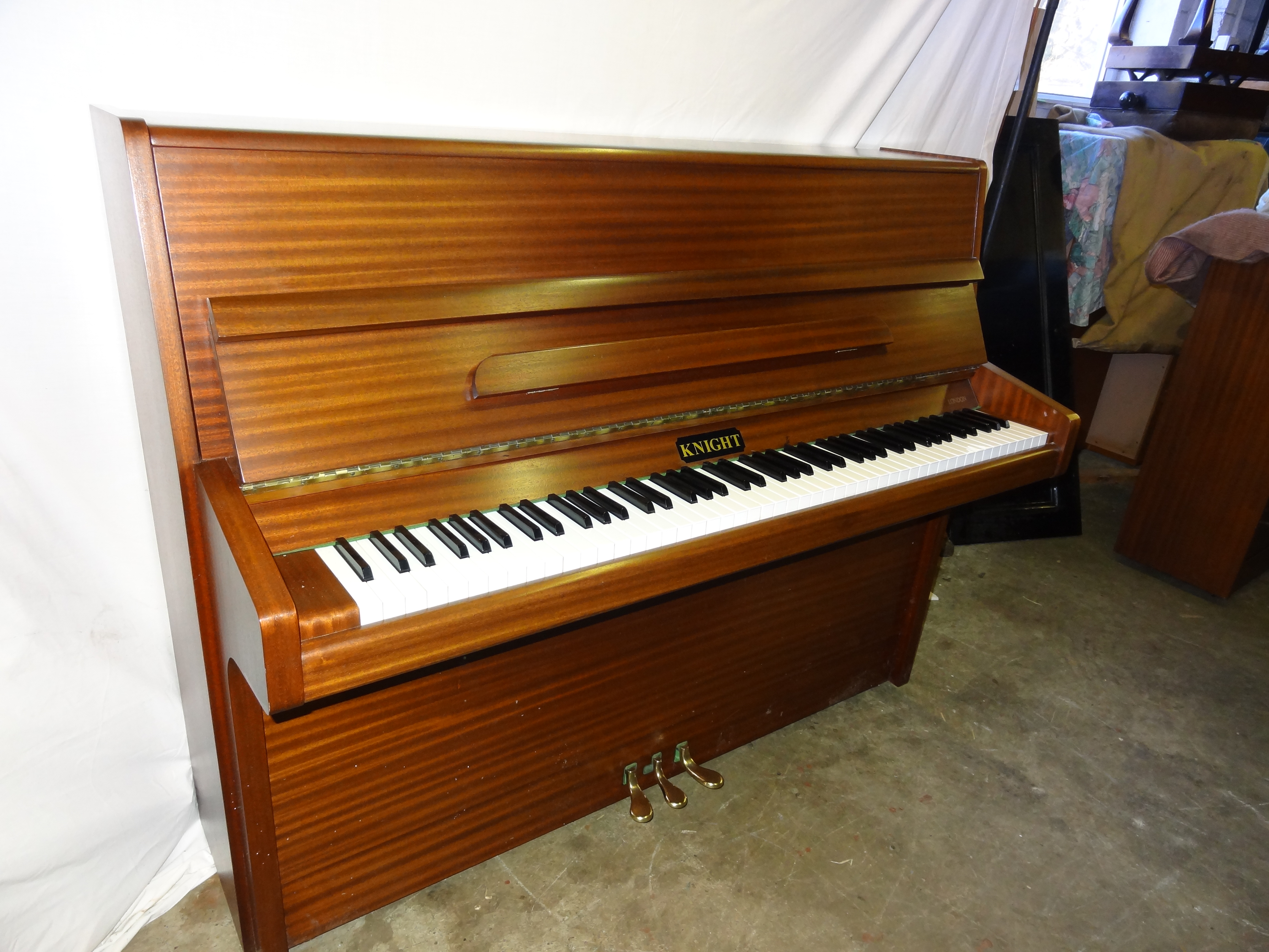 Knight K10 Upright Piano in Mahogany Case 4