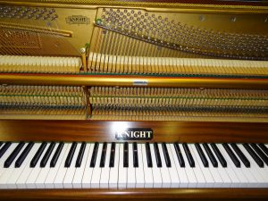 Knight K10 Upright Piano in Mahogany Case 11