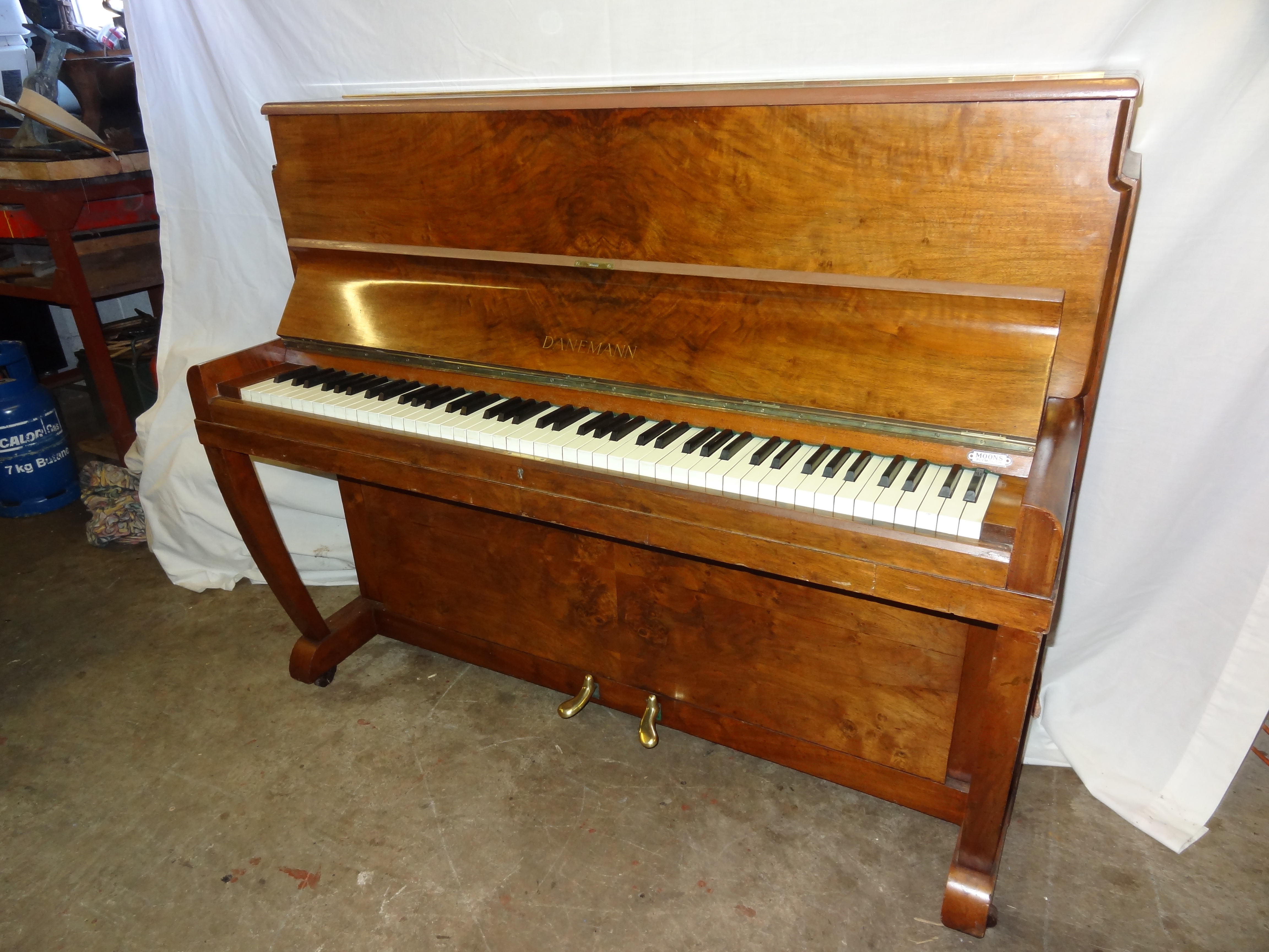 Danemann Walnut Upright Piano Image 2
