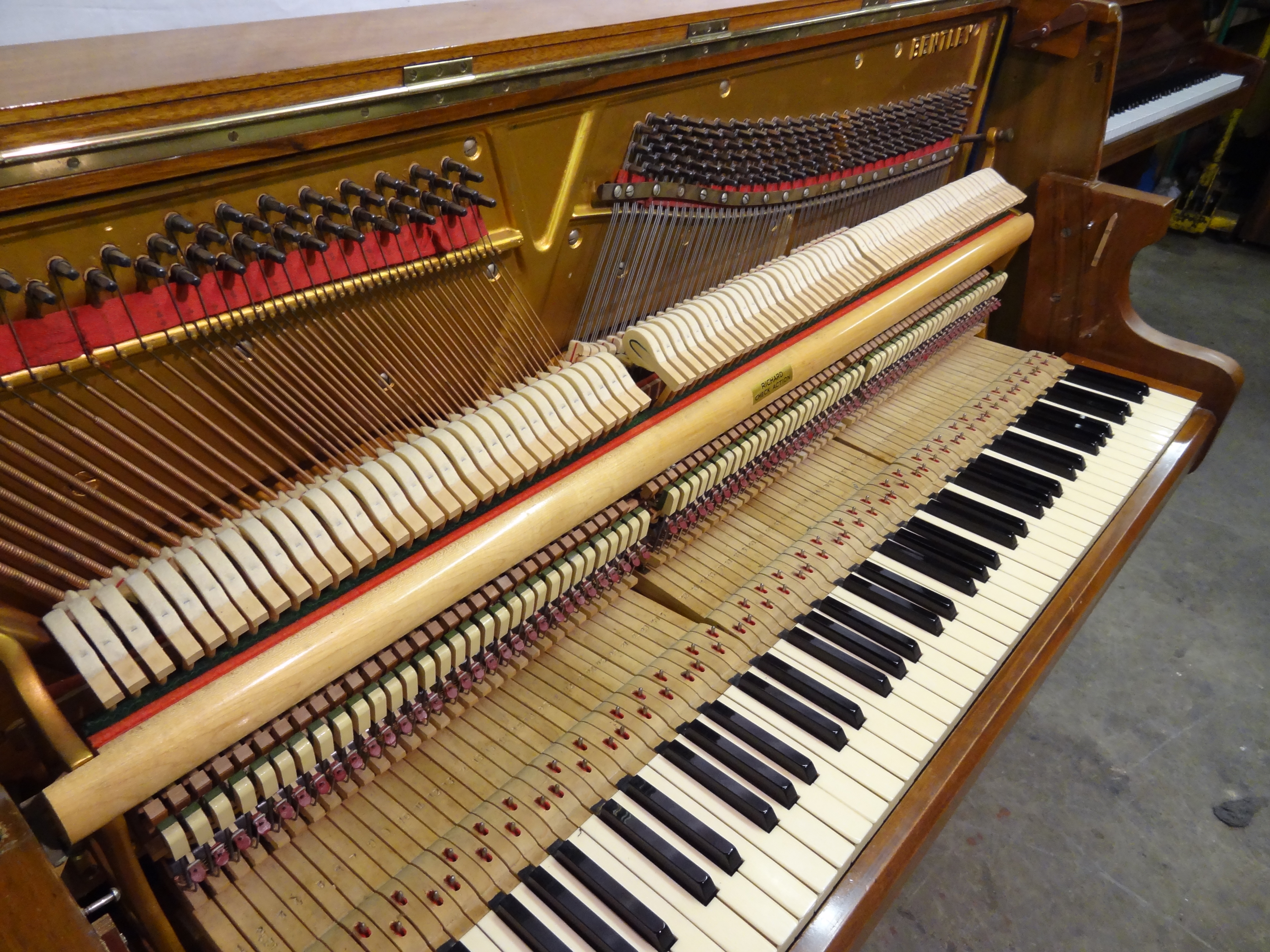Bentley Overstrung Piano In Walnut Case And Stool